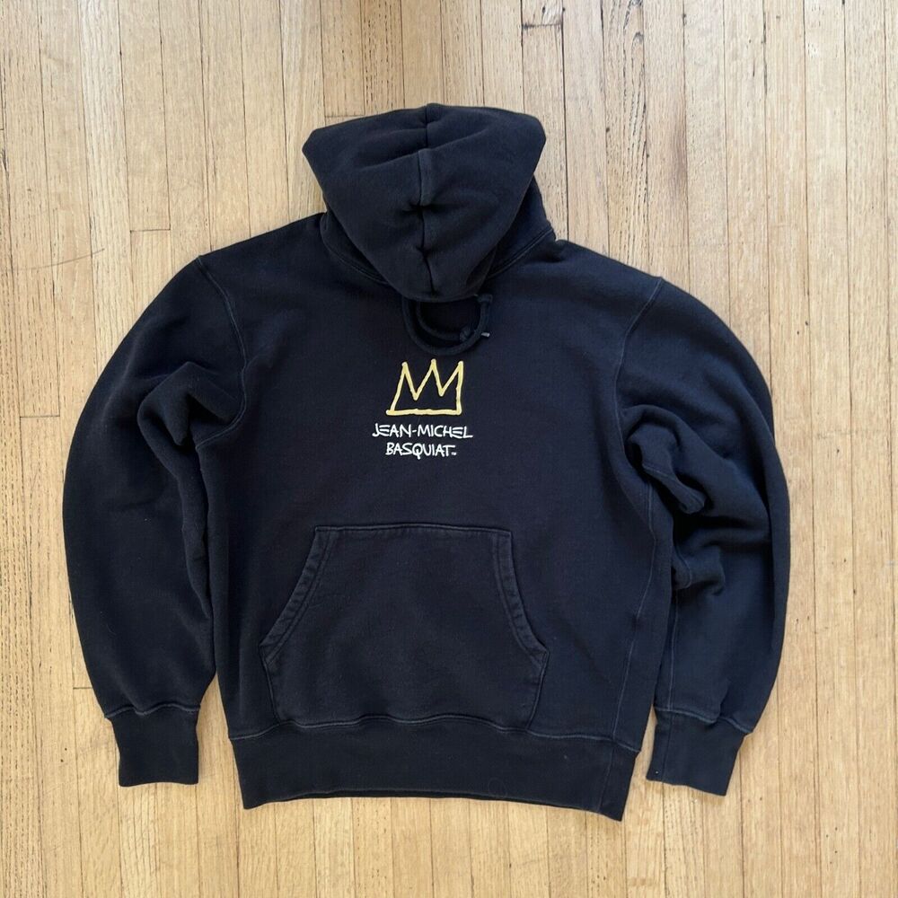 Black Jean Michel Basquiat Hoodie Men's X Small Art